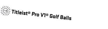 ￼ Titleist® Pro V1® Golf Balls